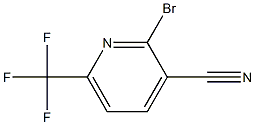 2-Bromo-3-cyano-6-(trifluoromethyl)pyridine 结构式