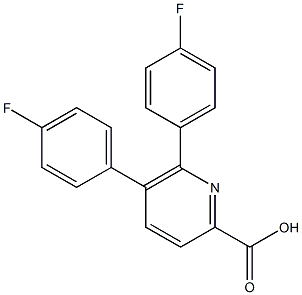 5,6-Bis(4-fluorophenyl)picolinic acid 结构式