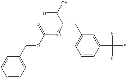 CBZ-3-(三氟甲基)-L-苯丙氨酸 结构式