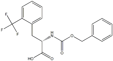 CBZ-2-(三氟甲基)-L-苯丙氨酸 结构式