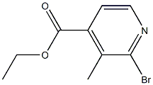 2-Bromo-3-methylpyridine-4-carboxylic acid ethyl ester 结构式