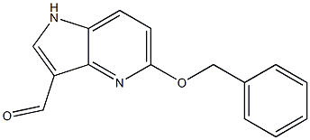 5-(benzyloxy)-1H-pyrrolo[3,2-b]pyridine-3-carbaldehyde 结构式