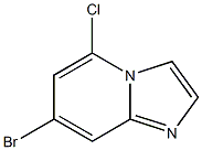 7-bromo-5-chloroimidazo[1,2-a]pyridine 结构式