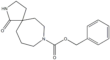 1-氧代-2,8-二氮杂螺[4,6]十一烷-8-甲酸叔苄酯 结构式