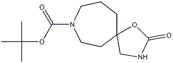 1-氧-8-N-BOC-3,8-二氮杂螺[4,6]十一烷-2-酮 结构式