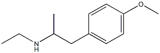 N-ETHYL-1-(4-METHOXYPHENYL)PROPAN-2-AMINE 结构式