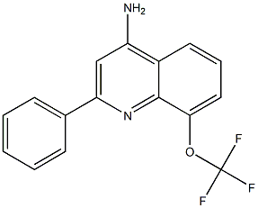 4-Amino-2-phenyl-8-trifluoromethoxyquinoline 结构式