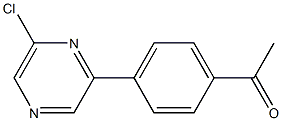 1-(4-(6-chloropyrazin-2-yl)phenyl)ethanone 结构式