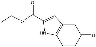 ethyl 5-oxo-4,5,6,7-tetrahydro-1H-indole-2-carboxylate 结构式