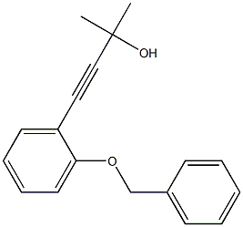4-(2-(benzyloxy)phenyl)-2-methylbut-3-yn-2-ol 结构式