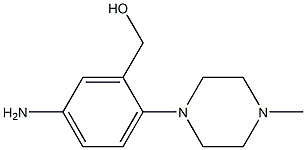 [5-amino-2-(4-methylpiperazin-1-yl)phenyl]methanol 结构式