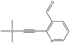 2-[(Trimethylsilyl)eth-1-ynyl]nicotinaldehyde 结构式