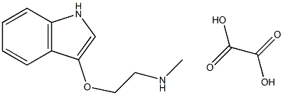 N-[2-(1H-indol-3-yloxy)ethyl]-N-methylamine oxalate 结构式