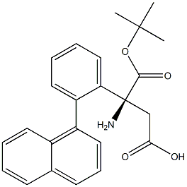 Boc-(S)- 3-Amino-3-(2-naphthylphenyl)-propionic acid 结构式