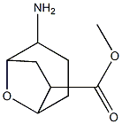 methyl 2-amino-8-oxabicyclo[3.2.1]octane-6-carboxylate 结构式