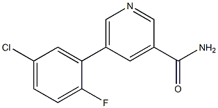 5-(5-chloro-2-fluorophenyl)pyridine-3-carboxamide 结构式