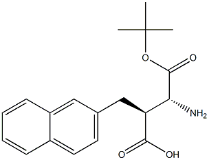 (R,S)-Boc-3-amino-2-(naphthalen-2-ylmethyl)-propionic acid 结构式