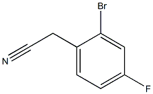 2-溴-4-氟苯乙腈 结构式