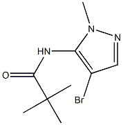 5-特戊酰胺基-4-溴-1-甲基吡唑 结构式