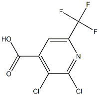 2,3-二氯-5-三氟甲基异烟酸 结构式