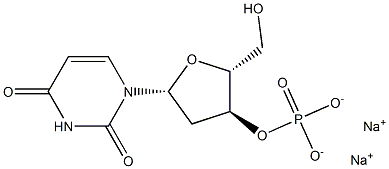 2'-脱氧尿苷-3'-单磷酸二钠 结构式