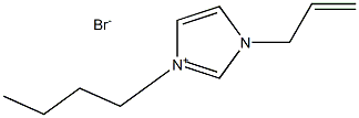 1-烯丙基-3-丁基咪唑溴盐 结构式