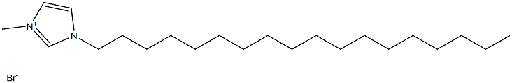1-十八烷基-3-甲基咪唑溴盐 结构式