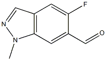 5-Fluoro-6-formyl-1-methyl-1H-indazole 结构式
