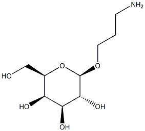 3-氨基丙基-Β-D-吡喃半乳糖苷 结构式