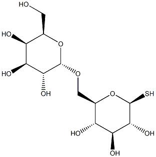 6-O-(Α-D-吡喃半乳糖基)-Β-D-硫代吡喃葡萄糖 结构式