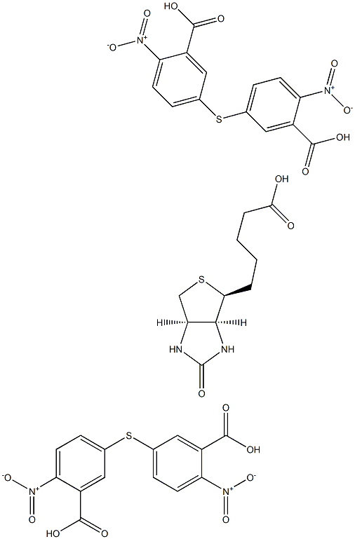 Biotin-5,5'-dithiobis(2-nitrobenzoic acid) 结构式