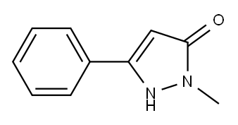 1-甲基-3-苯基 -5-吡唑啉酮 结构式