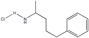 2-氨基-5-苯基戊烷盐酸盐 结构式