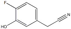 3-羟基-4-氟苯乙腈 结构式