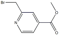 2-溴甲基-4-甲氧羰基吡啶 结构式