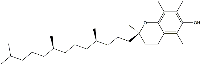 维生素E粉(饲料级) 结构式