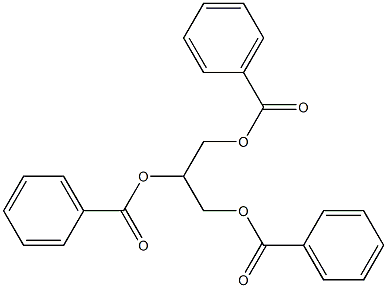 1,2,3-丙三醇三苯甲酸酯 结构式