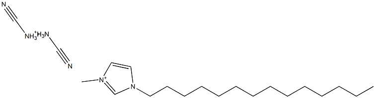 1-十四烷基-3-甲基咪唑双氰胺盐 结构式