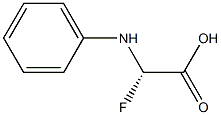 2-氟-D-苯甘氨酸 结构式