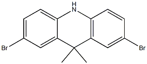 2,7-二溴-9,9二甲基吖啶 结构式