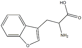 3-(3-苯并呋喃基)-DL-丙氨酸 结构式