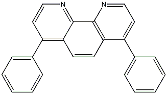 4,7-二苯基-1,10-菲啰啉溶液 结构式