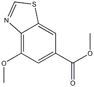 4-甲氧基苯并噻唑-6-甲酸甲酯 结构式