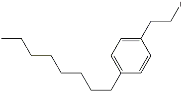 4-正辛基苯乙基碘 结构式