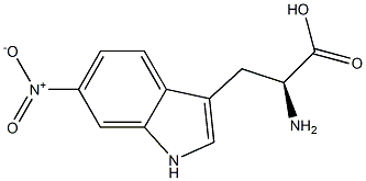 6-硝基-L-色氨酸 结构式