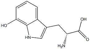 7-羟基-D-色氨酸 结构式