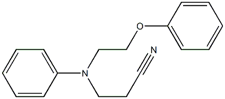 N-氰乙基-N-苯氧乙基苯胺 结构式