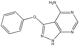 3-(4-苯氧基)-1H-吡唑并[3,4-D]嘧啶-4-胺 结构式