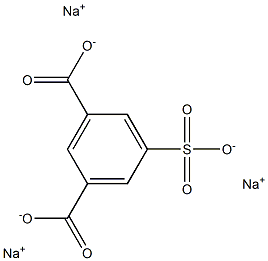 间苯二甲酸二酯-5-磺酸钠 结构式