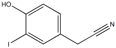 4-羟基-3-碘代苯乙腈 结构式